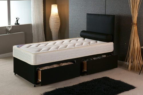 3ft single divan bed with - bed,