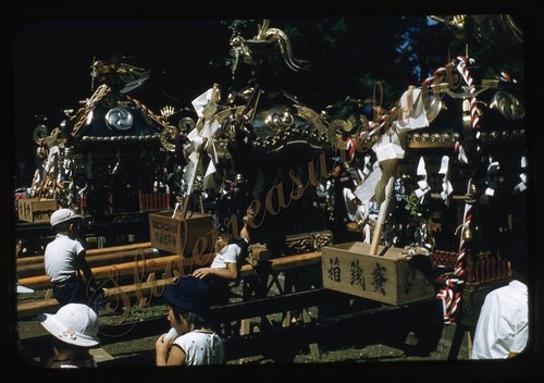 Japan kids festival 35mm slide - festival,