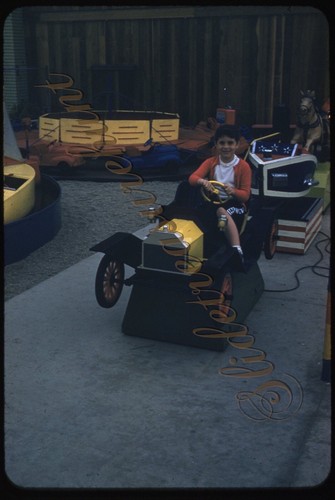 Girl model coin operated car - girl,
