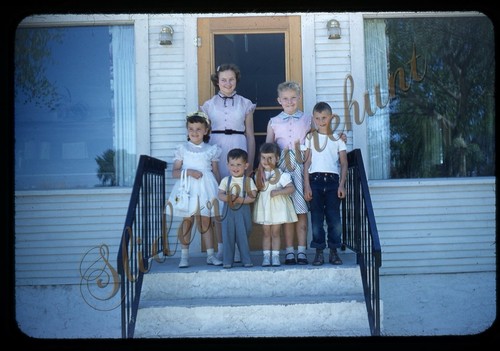Girls boys kids front porch - girls,