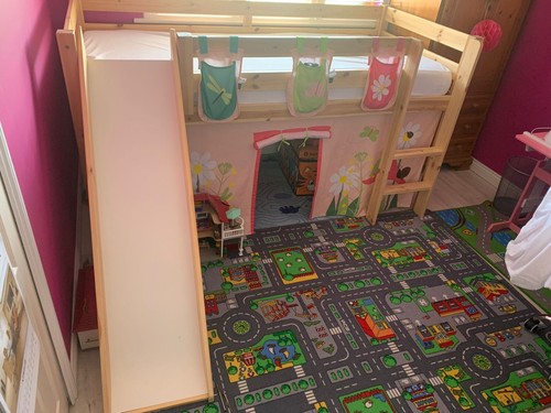 Kids single loft bed - , with